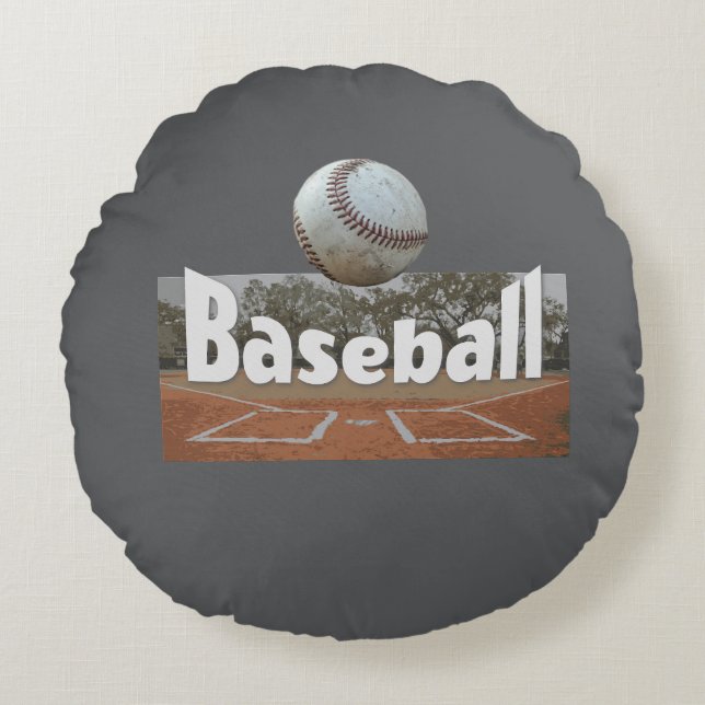 Coussins Ronds conception de baseball  (Devant)