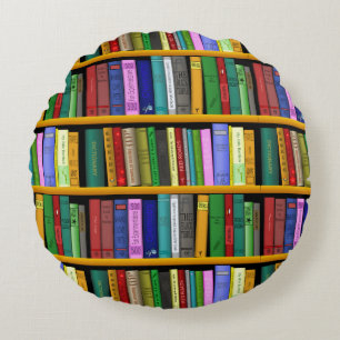 Coussins Ronds Conception de la bibliothèque de Personnalisers