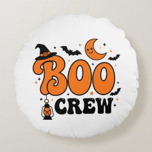 Coussins Ronds Conception de l'équipe de fantômes rétro mignonne