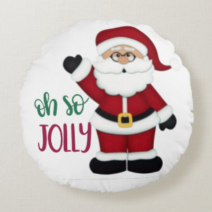 Coussins Ronds Conception de Père Noël Oh So Jolly