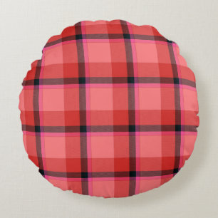 Coussins Ronds Conception de tartan