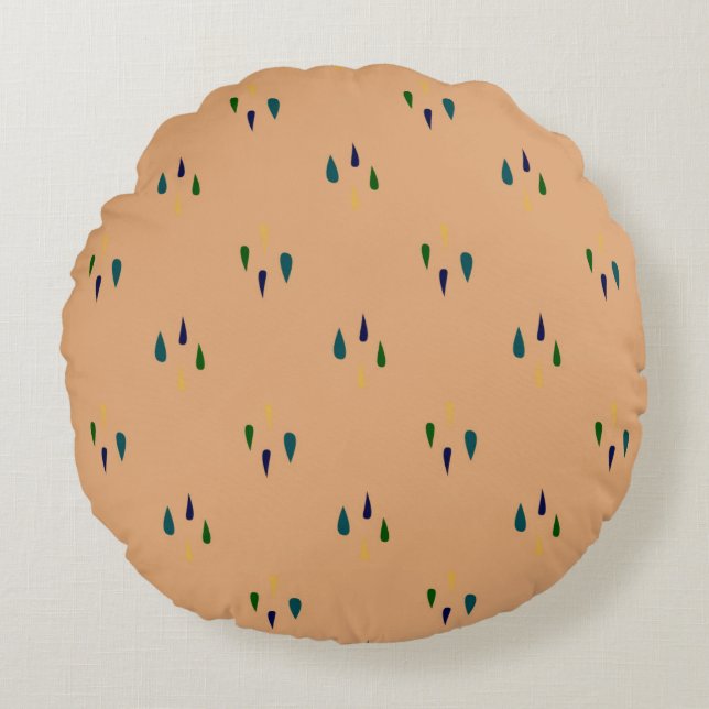 Coussins Ronds Conception de texture abstraite moderne (Devant)