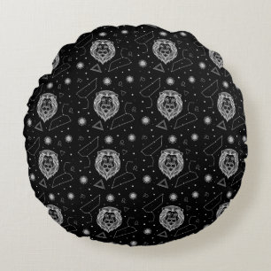 Coussins Ronds Conception de texture abstraite moderne
