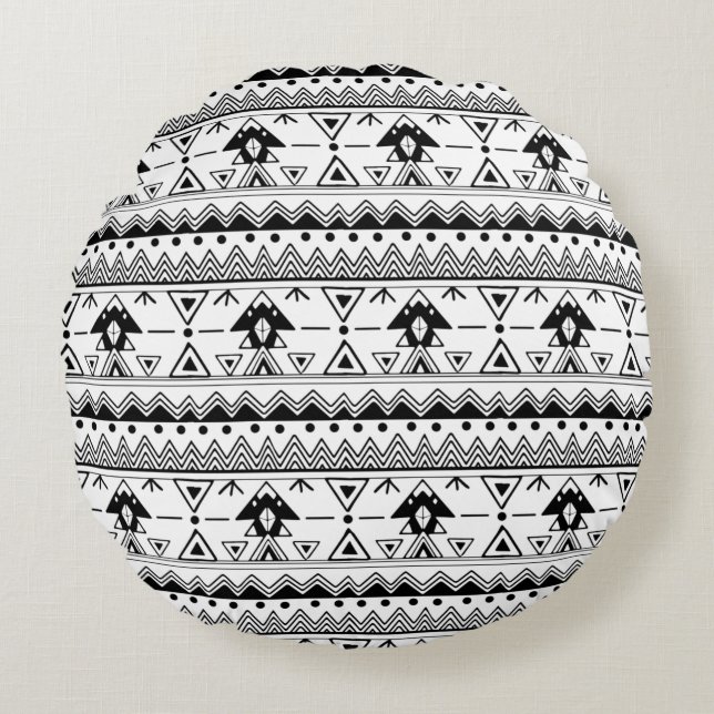 Coussins Ronds Conception de texture abstraite moderne (Devant)