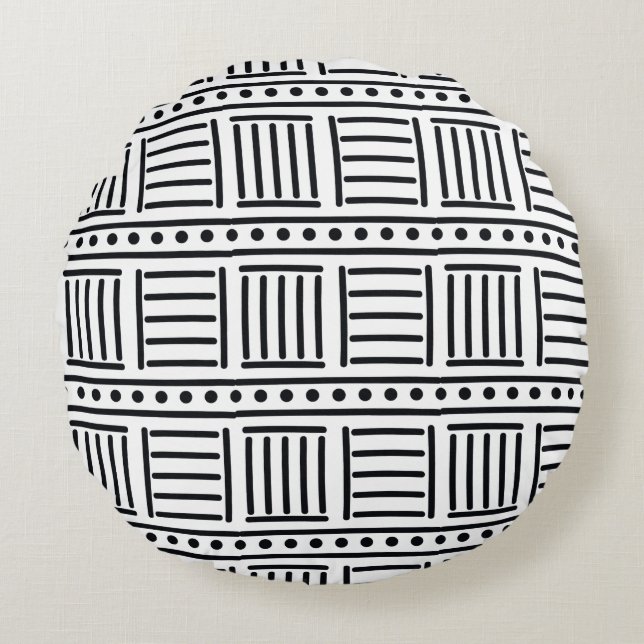 Coussins Ronds Conception de texture abstraite moderne (Devant)