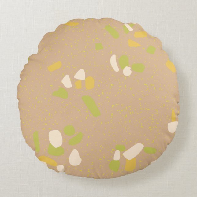 Coussins Ronds Conception de texture abstraite moderne (Devant)