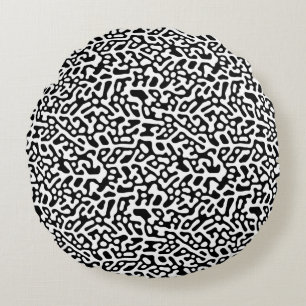 Coussins Ronds Conception de texture abstraite moderne