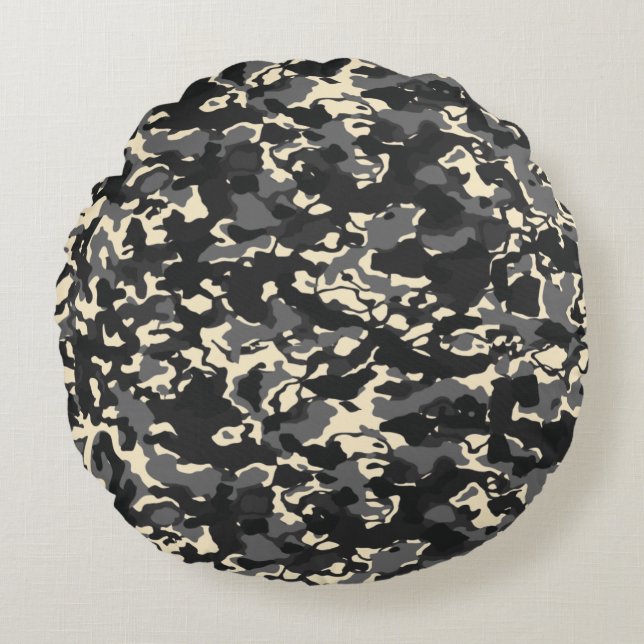 Coussins Ronds Conception de texture abstraite moderne (Devant)