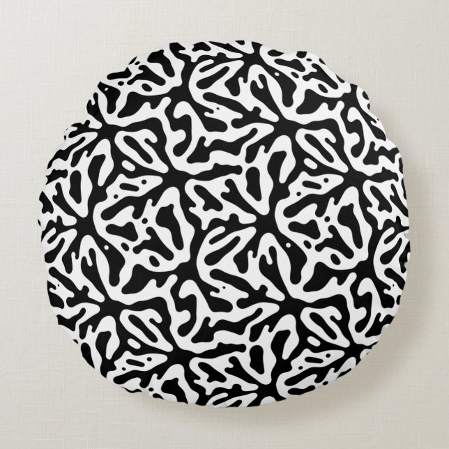Coussins Ronds Conception de texture abstraite moderne (Devant)