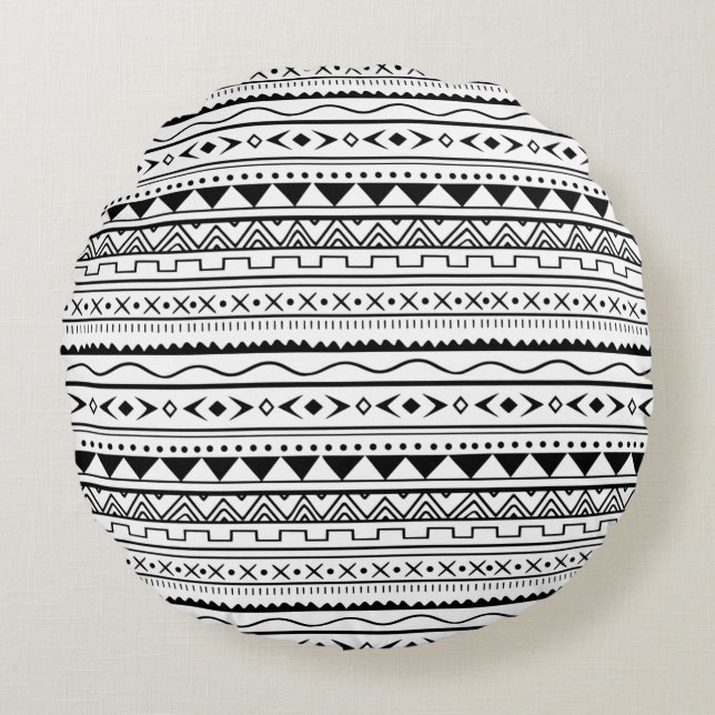 Coussins Ronds Conception de texture abstraite moderne (Devant)