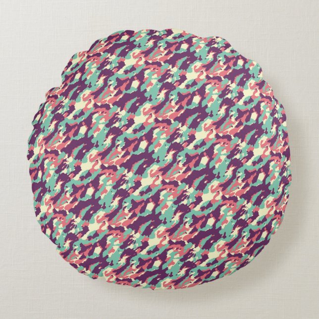Coussins Ronds Conception de texture abstraite moderne (Devant)