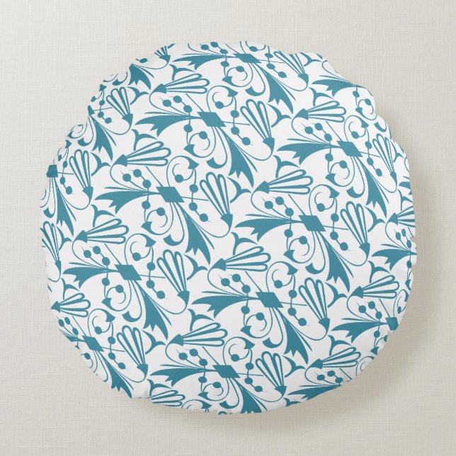 Coussins Ronds Conception de texture abstraite moderne (Devant)