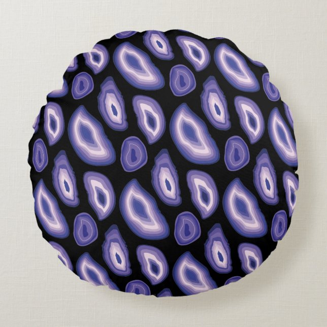 Coussins Ronds Conception de texture abstraite moderne (Devant)