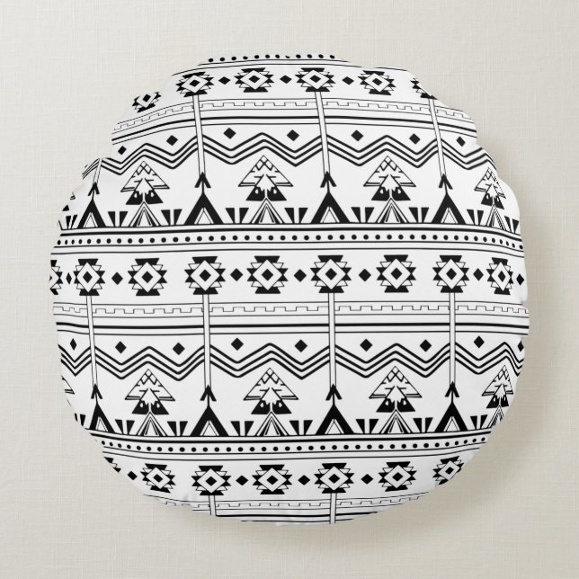 Coussins Ronds Conception de texture abstraite moderne (Devant)