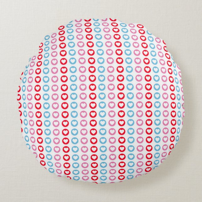 Coussins Ronds Conception de texture abstraite moderne  (Devant)