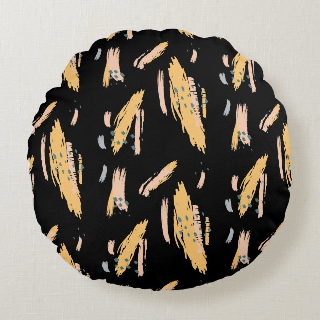 Coussins Ronds Conception de texture abstraite moderne (Devant)