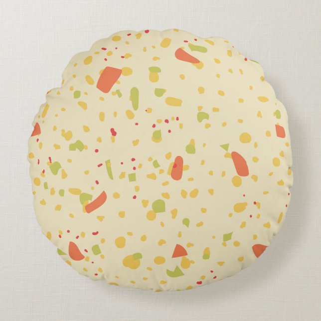 Coussins Ronds Conception de texture abstraite moderne (Devant)