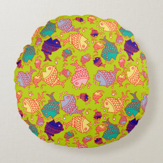 Coussins Ronds Conception du poisson