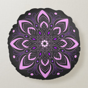 Coussins Ronds Conception Mandala fraîche