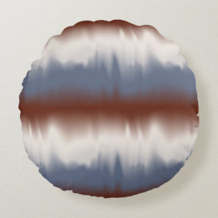 Coussins Ronds Conception moderne mélangée rouge, blanc et bleu