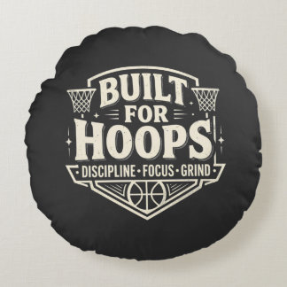 Coussins Ronds Conçu pour la motivation basket-ball Hoops