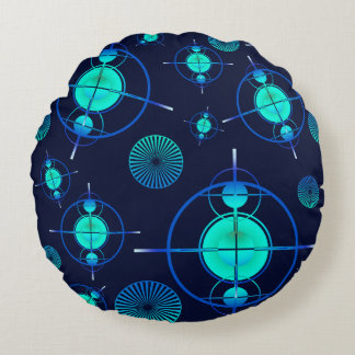 Coussins Ronds Connected Minds Pattern 2
