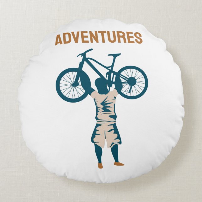 Coussins Ronds Cool Biker - Aventures (Devant)