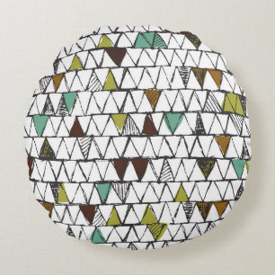 Coussins Ronds Cool et tendance motif sans couture de doo dessiné