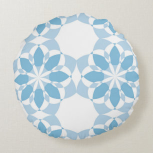 Coussins Ronds Cool, girly, moderne, tendance fleur unique abstra