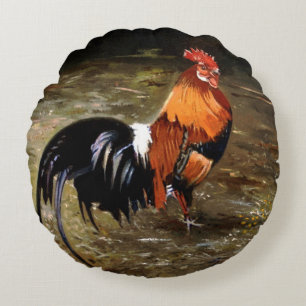 Coussins Ronds Coq/Gaulois/Rooster