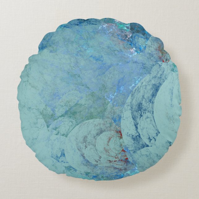 Coussins Ronds Coque Abstrait Opal Bleu pour RAZR (Devant)