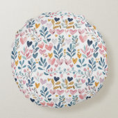 Coussins Ronds Corações em aquarela (Dos)