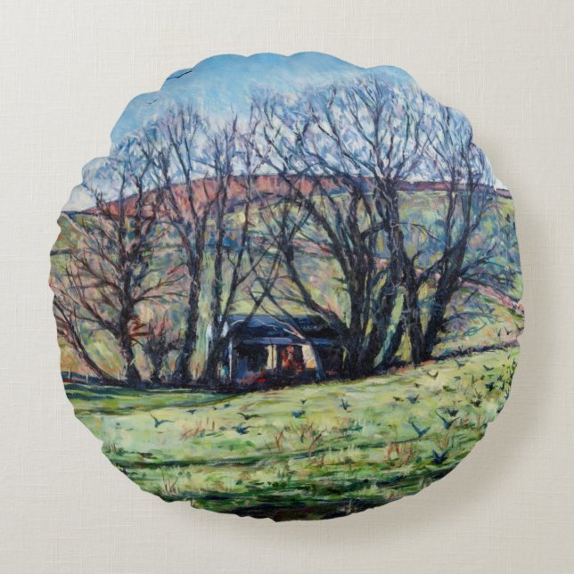 Coussins Ronds Corneilles se levant 2009 (Devant)