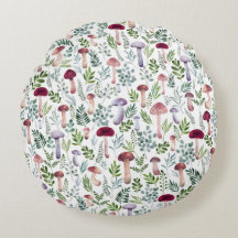 Cosy Watercolor Champignons Motif