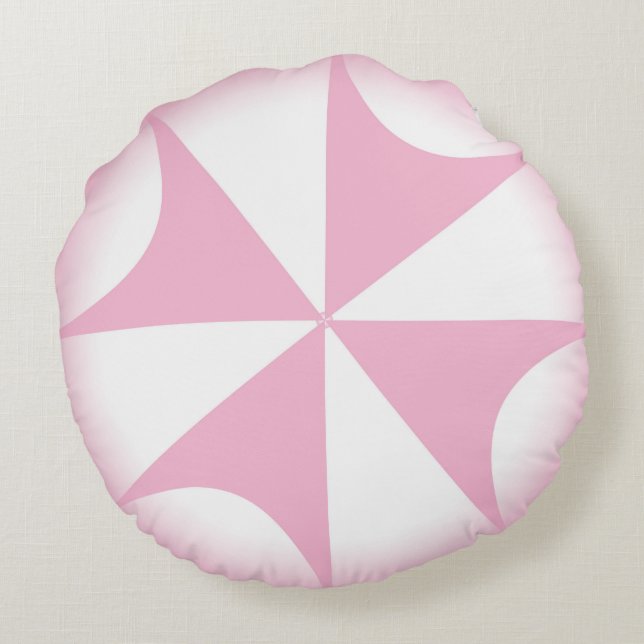 Coussins Ronds Coton rose Candy Cross Pretty Thon (Dos)