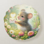 Coussins Ronds Cottage Mouse Love Letter Meadow (Dos)