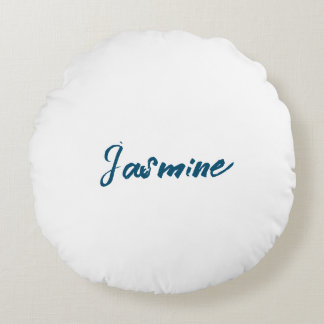 Coussins Ronds Couleur bleu océan minimaliste moderne