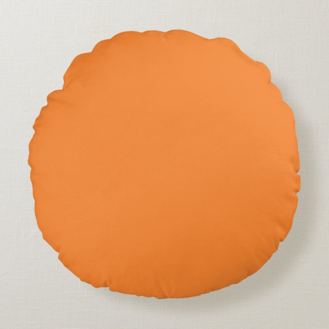 Coussins Ronds Couleur Crayon Oreiller rond orange (Devant)