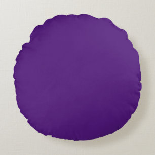 Coussins Ronds Couleur de bloc solide brillante violet