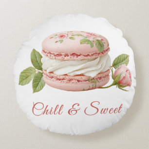 Coussins Ronds Couleur rose de glace Sandwich Day