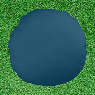 Coussins Ronds Couleur solide Peacock victorien