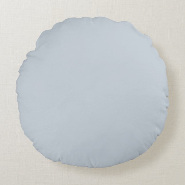 Coussins Ronds Couleur uni bleu illusion (Devant)