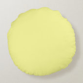 Coussins Ronds Couleur uni jaune pâle pastel (Dos)