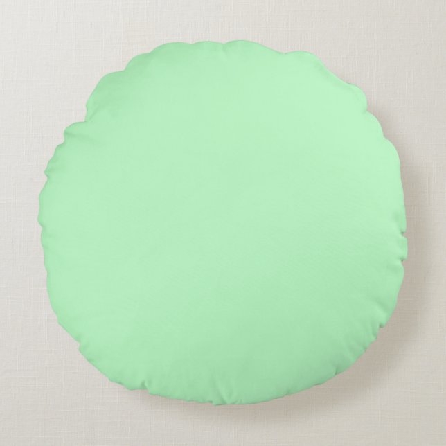 Coussins Ronds Couleur Uni : Menthe (Devant)
