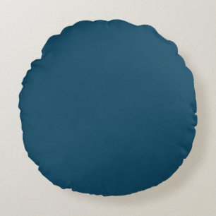 Coussins Ronds Couleur Uni Paon Victorien