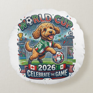 Coussins Ronds Coupe du Monde Cockapoo 2026