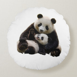 Coussins Ronds Couverture de jet ADOM Premium Panda Bear pour nur