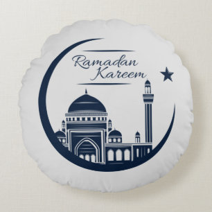 Coussins Ronds Couverture polaire Rmadan Kareem