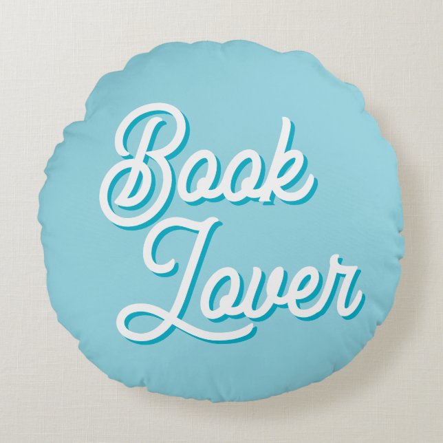 Coussins Ronds Cozy Book Lover Round Throw Pillow (Devant)
