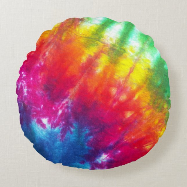 Coussins Ronds Cravate multicolore (Devant)